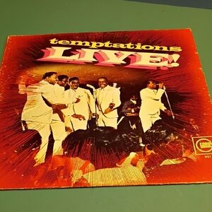 Temptations Live Vinyl Record - Red and Pink Cover